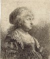 Saskia with Pearls in her Hair - Rembrandt Van Rijn