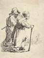 Two Tramps; a Man and a Woman - Rembrandt Van Rijn