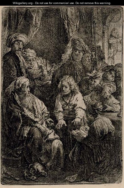 Three late Impressions 3 - Rembrandt Van Rijn