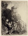 Three late Impressions 2 - Rembrandt Van Rijn