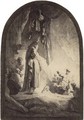 The Raising of Lazarus Large Plate - Rembrandt Van Rijn