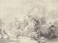 The Large Lion Hunt - Rembrandt Van Rijn