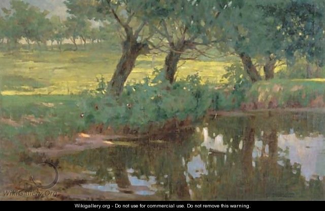 A Quiet Pond - Pietro Fragiacomo