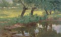 A Quiet Pond - Pietro Fragiacomo