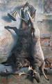 A Larder Still Life with a wild Boar and a Stag - Pietro Costa