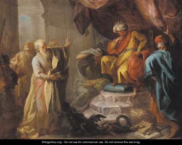 Moses and Aaron before Pharoah - Pietro Bardellino