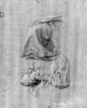 Two Drapery Studies of a seated female Figure - Pompeo Gerolamo Batoni