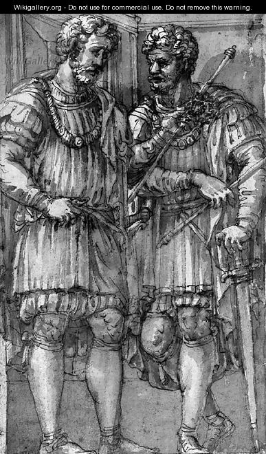 Two Princes of the House of Este Balthescus XIII and Melchior XIII - Pirro Ligorio