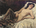 A reclining nude - Pio Joris