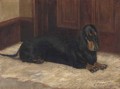 A dachshund in an interior - Roger Fry