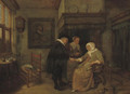 A doctor visiting a sick woman - Quiringh Gerritsz. van Brekelenkam