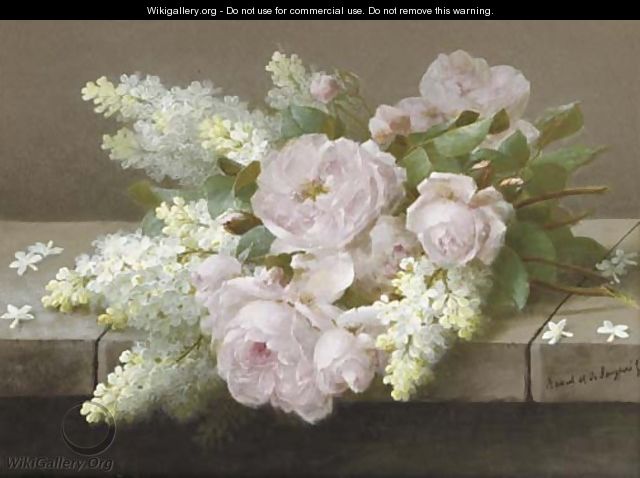 Lilacs and Roses - Raoul Maucherat de Longpre