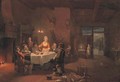 Dinner after the hunt - Pieter Gerardus Sjamaar