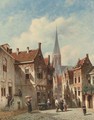 Villagers in a Dutch Town - Pieter Gerard Vertin