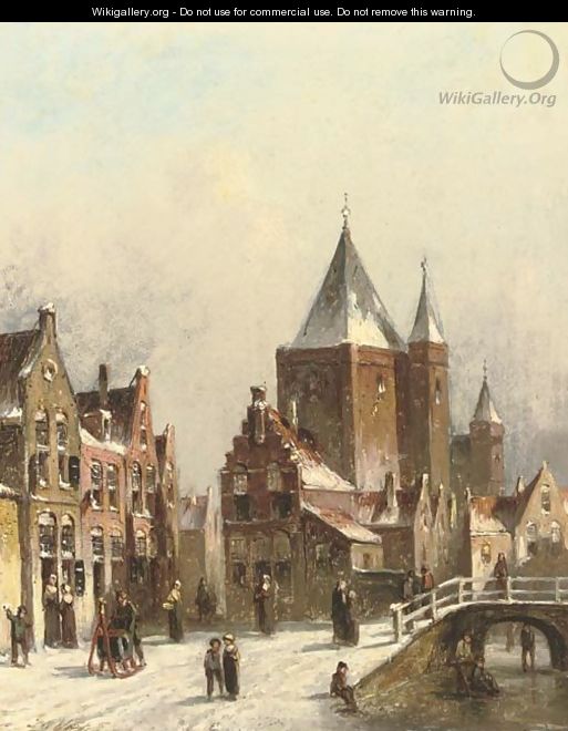 Haarlem in winter - Pieter Gerard Vertin