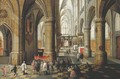 The interior of a Gothic Cathedral - Peeter, the Younger Neeffs