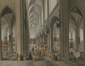 The interior of a Cathedral - Peeter, the Younger Neeffs
