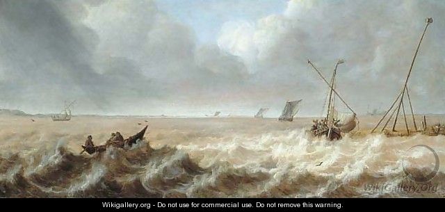 Shipping in a stiff breeze - Pieter Van Der Croos