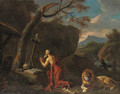 The penitent Saint Jerome - Pieter van Bloemen