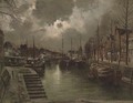 Dordrecht by moonlight - Pierre-Franc Lamy