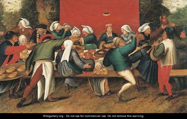 The wedding feast - Pieter The Younger Brueghel
