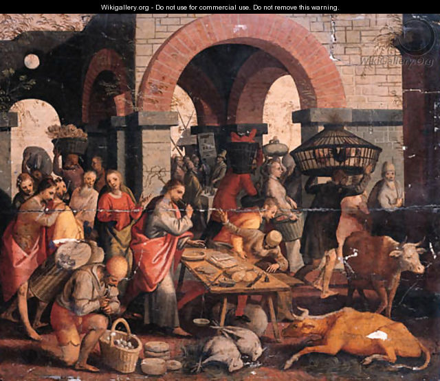 Christ driving the Money Changers from the Temple - Pieter Aertsen