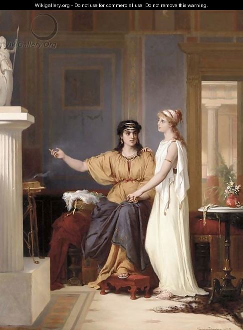 Praising the Virtues of Athena - Pierre Oliver Joseph Coomans