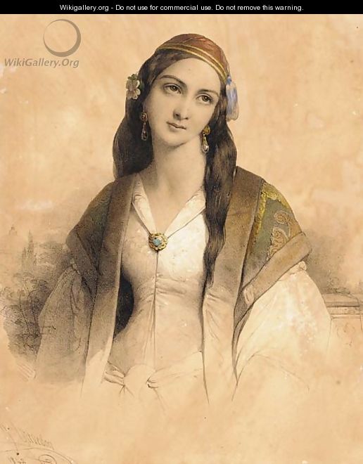 A young Greek beauty - Henri Grevedon