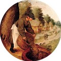 Proverb 'filling the well after the calf has drowned' - Pieter The Younger Brueghel
