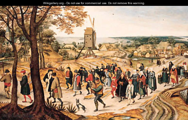 A wedding procession - Pieter The Younger Brueghel