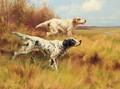 English Setters on Point - Thomas Blinks