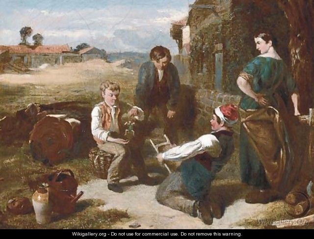 The young puppeteers - Charles Thomas Bale