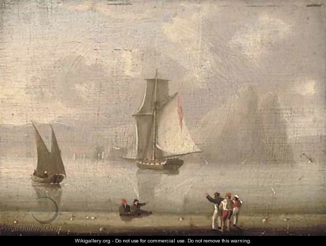 A Royal Naval cutter heading into Gibraltar - Thomas Buttersworth