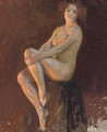 Seated female nude - Thomas Cooper Gotch