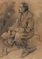 Study of a rustic figure - Thomas Gainsborough