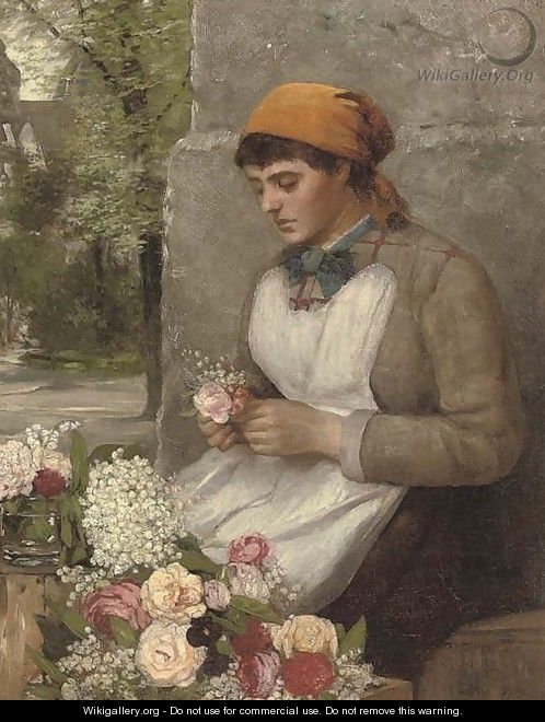 The flower girl - Thomas Faed
