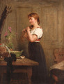 Young girl at her boudoir - Theodor Von Der Beek