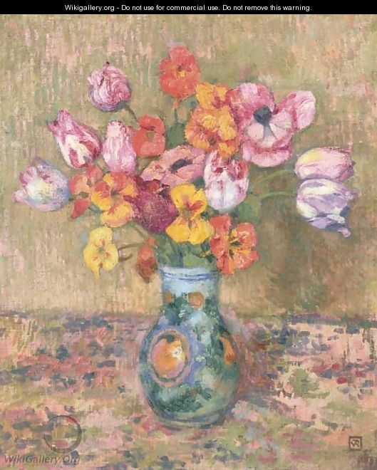Tulipes et capuicines - Theo Van Rysselberghe