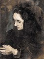 Etude pour le portrait de la soeur du peintre (Study for a portrait of the artist's sister) - Theodule Augustine Ribot