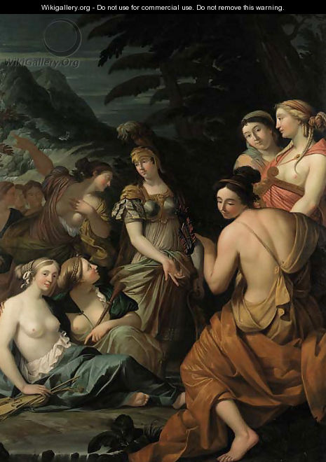 Minerva and the Muses on Mount Helicon - Theodorus van der Schuer