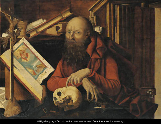 Saint Jerome in his study 2 - (after) Marinus Van Reymerswaele