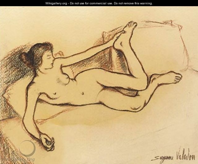 Femme allongee sur un lit - Suzanne Valadon