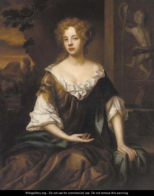 Portrait of a lady 4 - (after) William Wissing Or Wissmig