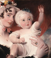 Portrait of Priscilla Anne, Lady Burghersh, later Countess of Westmorland, with her son, the Hon. George Fane - (after) Lawrence, Sir Thomas