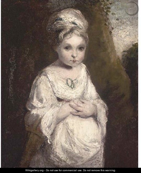 A strawberry girl - (after) Sir Joshua Reynolds