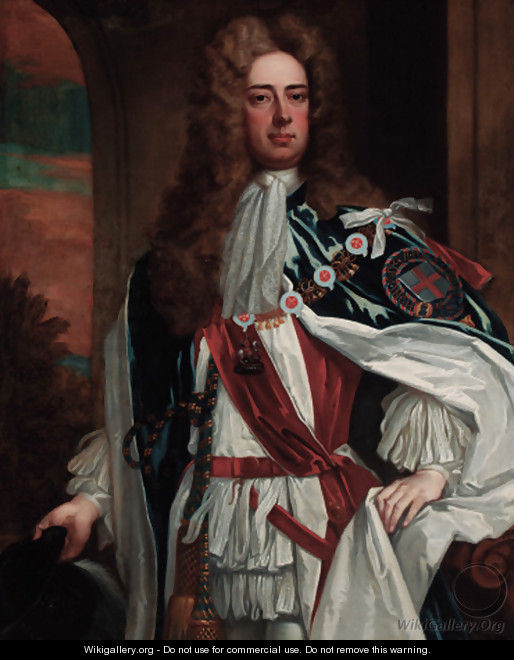 Portrait of John Churchill, 1st Duke of Marlborough (1650-1722) - (after) Kneller, Sir Godfrey