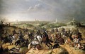 The Battle between Officers Breaute and Gerard Abrahamsz., called Lekkerbeetje, at Vught, 5 February 1600 - (after) Sebastiaen Vrancx