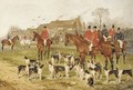 The meet at the Fox Inn, Bransford, Worcester; and On the scent - Sylvester Martin