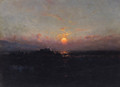 At Cook Inlet, Sunset - Sidney Laurence