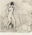 Louise nue sur le canape; and Grand-Mere et Enfant - Suzanne Valadon